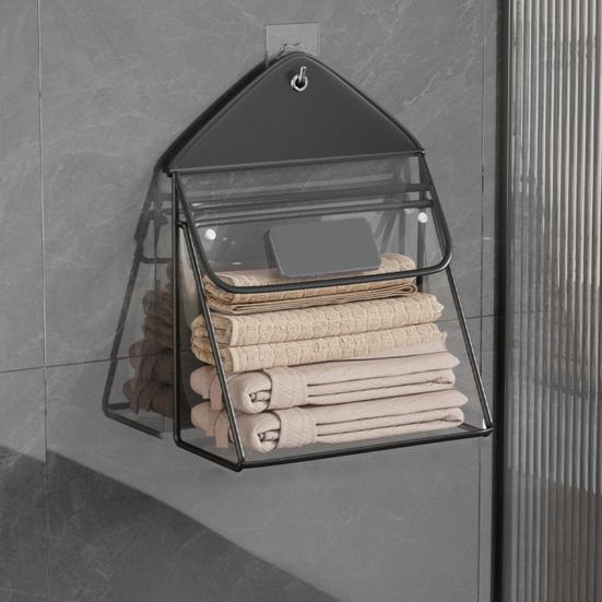 Yousheng Bathroom Hanging Bag Storage Organizer Large Capacity Waterproof Transparent Cosmetic Clothing Bag Container