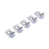 10pcs 12g Glass Shelf Brackets Zinc Alloy Shelf Support Pegs Glass Panel Board Holder Cabinet Furniture Fixing Bracket