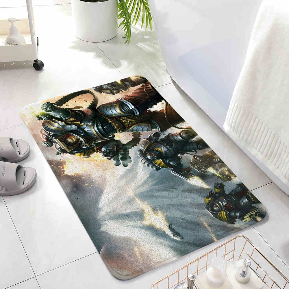 B-Warhammes-D-40k Floor Mats Home Laundry Rug Carpet For Living Room Decor Lounge Area Anti-slip Foot Mat Entrance Doormat