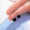 PONYKISS  Sterling Silver Prevent Allergy Drop Earrings for Women Trendy Small Square Fine  Accessories Gift