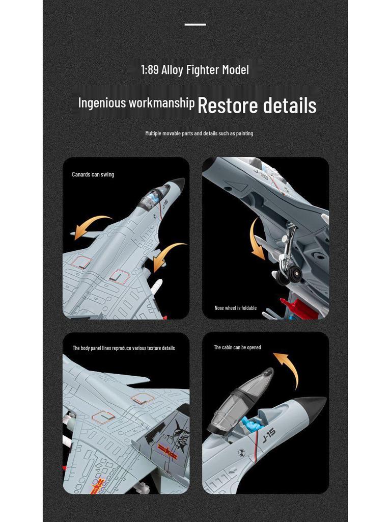 Stealth Fighter J-20 Alloy Airplane Model J-3 Boys Toy
