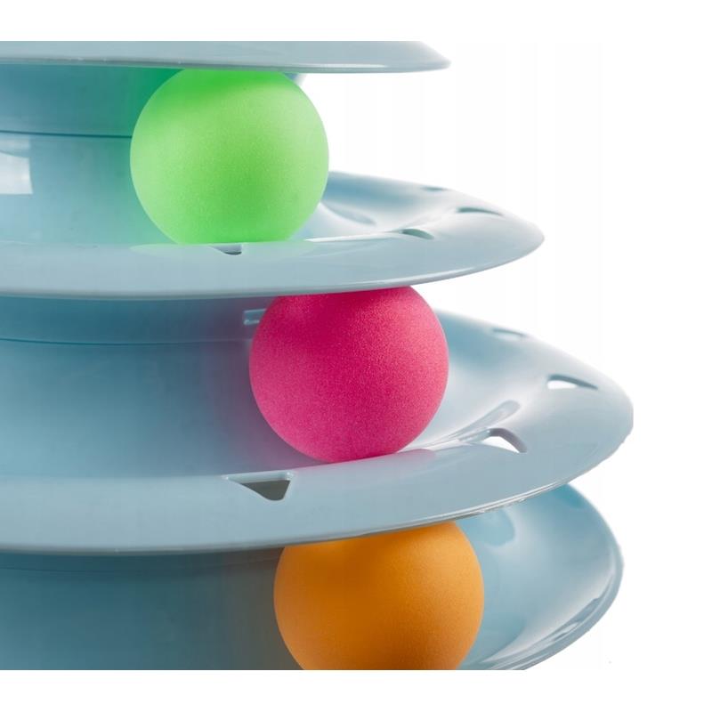 Ball Tower for Cats Interactive Toy Ball Carousel
