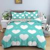 3D Liebesherz Eiffelturm Bettwäsche-Set Einzelbett Zweibettbett Doppelbett Queen-Size King-Size Cal King-Size Bettwäsche-Set