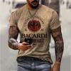 Men Short Sleeve Oversized T-Shirt Vintage Streetwear Boys Tees Tops