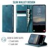 For Samsung Galaxy S25 Edge Case CASEME 033 Series RFID Blocking Wallet Stand Calf Texture Leather Phone Cover