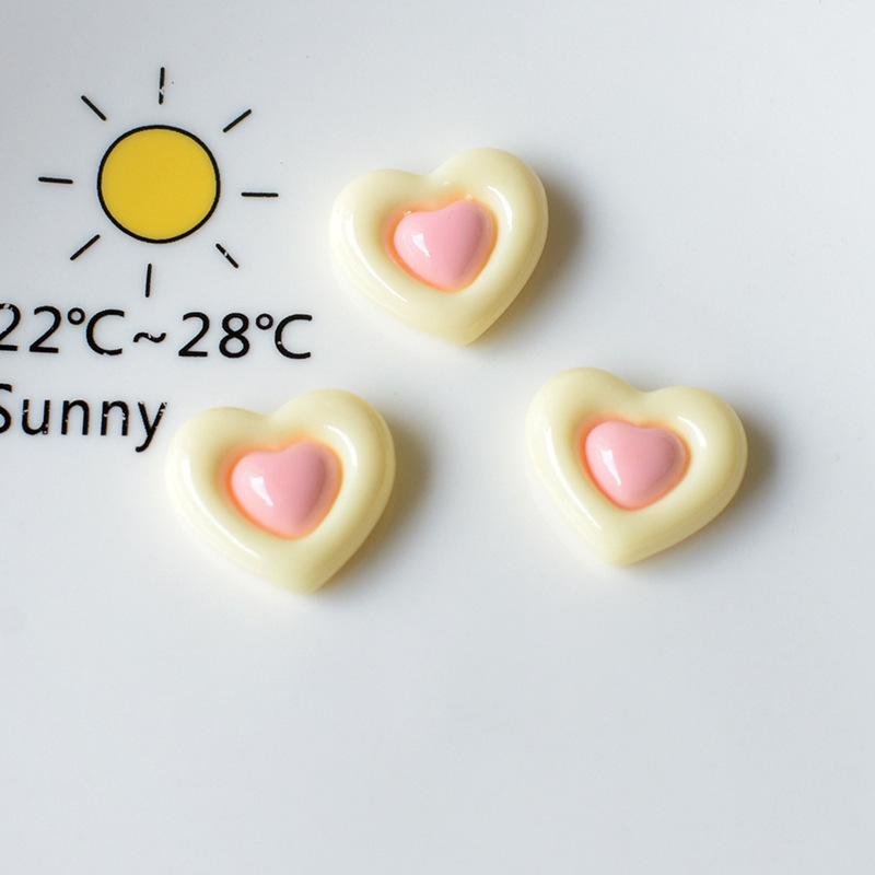 Love Star Double-Layer DIY Resin Accessories: Handmade Cream Style Hairpin & Mobile Case Decor