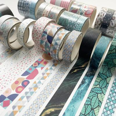 3 Rolls Per Box Basic Geometry Washi Tape Vintage Starry Sky Art Decorative Adhesive Tape Diy Scrapbooking Sticker Label Stationery