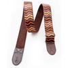 Straps 5cm ZIGGY BROWN RightOn! Guitar/Bass Strap, Wide, 80-145cm,