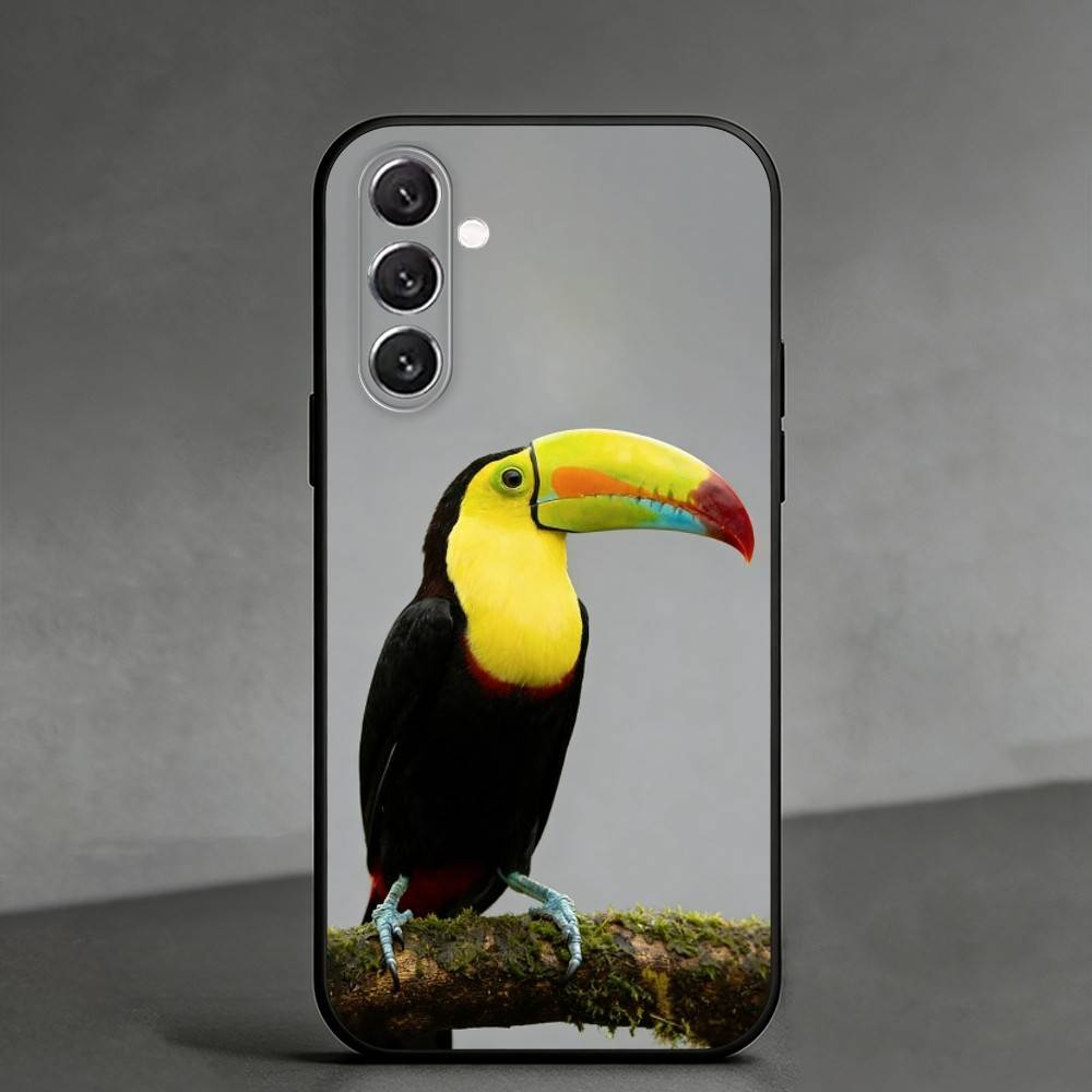 

P-parrot Phone Case For Samsung Galaxy A91,80,73,72 ,71,53,52,32 ,31,22,21s,20,Soft Black Case Samsung a42 5g