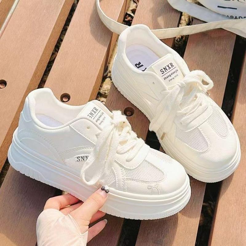 Ballet Style Puff Little White Shoes Women's Summer New Mesh Thin Lightweight with Skirt Bread Shoes