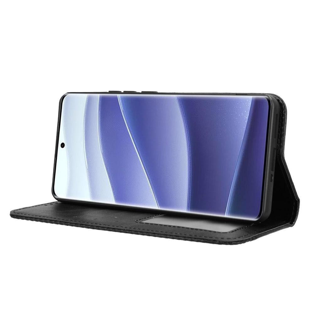 Für Xiaomi Redmi Note 14 Pro+ 5G/Note 14 Pro 5G/Poco X7 5G Lederhülle Brieftasche Ständer Retro Textur Handyhülle