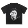 2026 VårSommar Leo Messi Fotboll Vintage Tryckt Sport Casual Kortärmad T-shirt Unisex och Unisex Amerikansk Topp