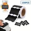 150/300pcs Chalkboard Labels Waterproof Reusable Blackboard Stickers For Mason Jars, Parties Decoration, Craft Rooms