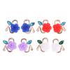 Women Rose Earrings Colorful Flower Earrings Jewelry Party Gifts Accessories