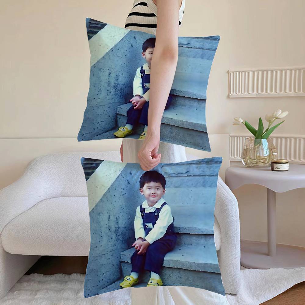 Lee J-Jong Suk Pillow Case Sofa and Living Room Decorative Cushion Covers Dust-proof and Mite-proof Invisible Zipper
