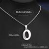 Collana con Ciondolo Lettere Inglesi 26 Colore Argento alla Moda Micro-intarsiata Zircone per Uomo Donna Amici Coppia Gioielli in Acciaio Inossidabile