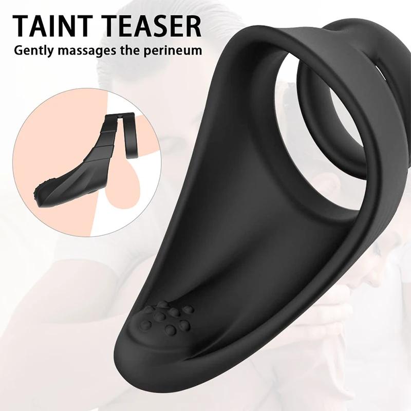 Penis Ring Silicone Semen Lock Ring Delay Ejaculation High Elasticity Time Lasting Cock Ring Sex Toys for Men Couples Adult 18+