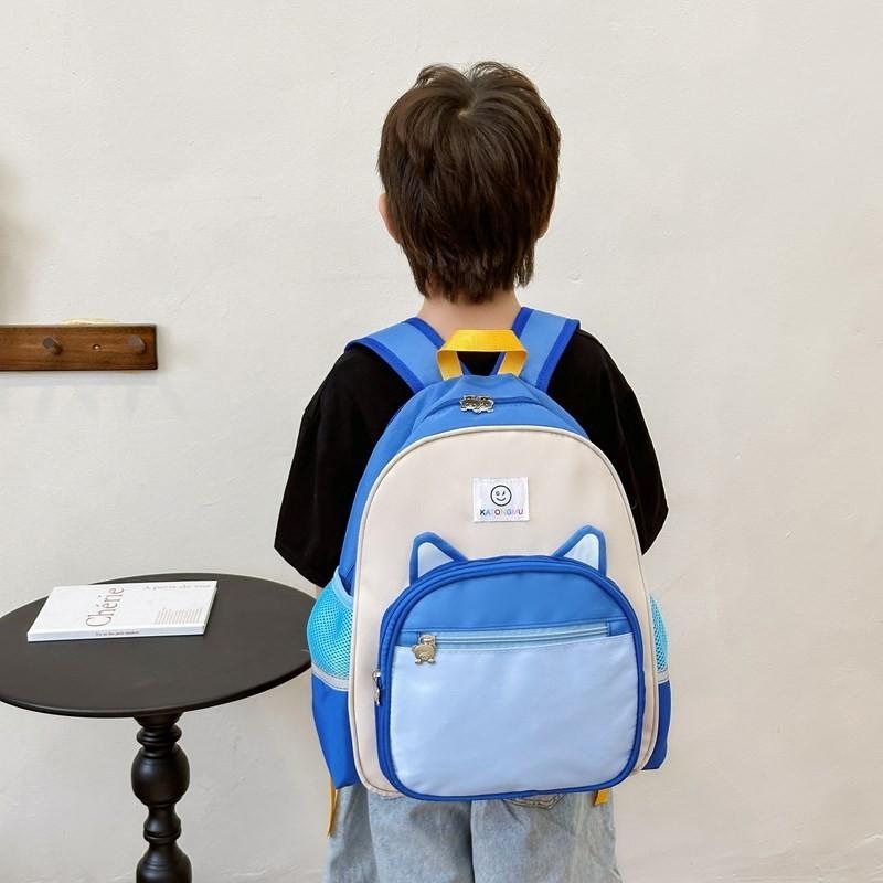 

Adorable Cartoon Bear Backpack For Kids Spacious Durable Nylon School Bag For Boys And Girls Blue Small