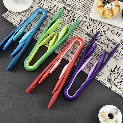 3 Adet/Set Kaymaz Yemek Maşası Gıda Sınıfı Plastik Ekmek Maşası Salata Servis Maşası Mutfak Pişirme Klipsi Kelepçe Barbekü Aletleri Aksesuarları