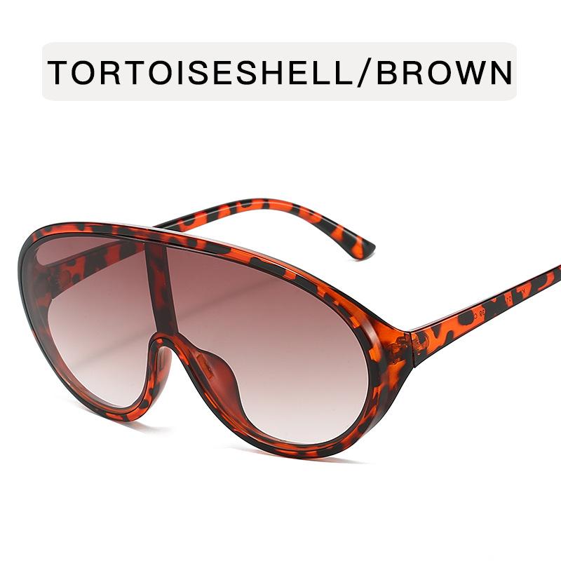 Big-frame Toad Conjoined Sunglasses Female Cross-border Ins Fashion Exaggerated Glasses Personality Pilot Sunglasses Tide