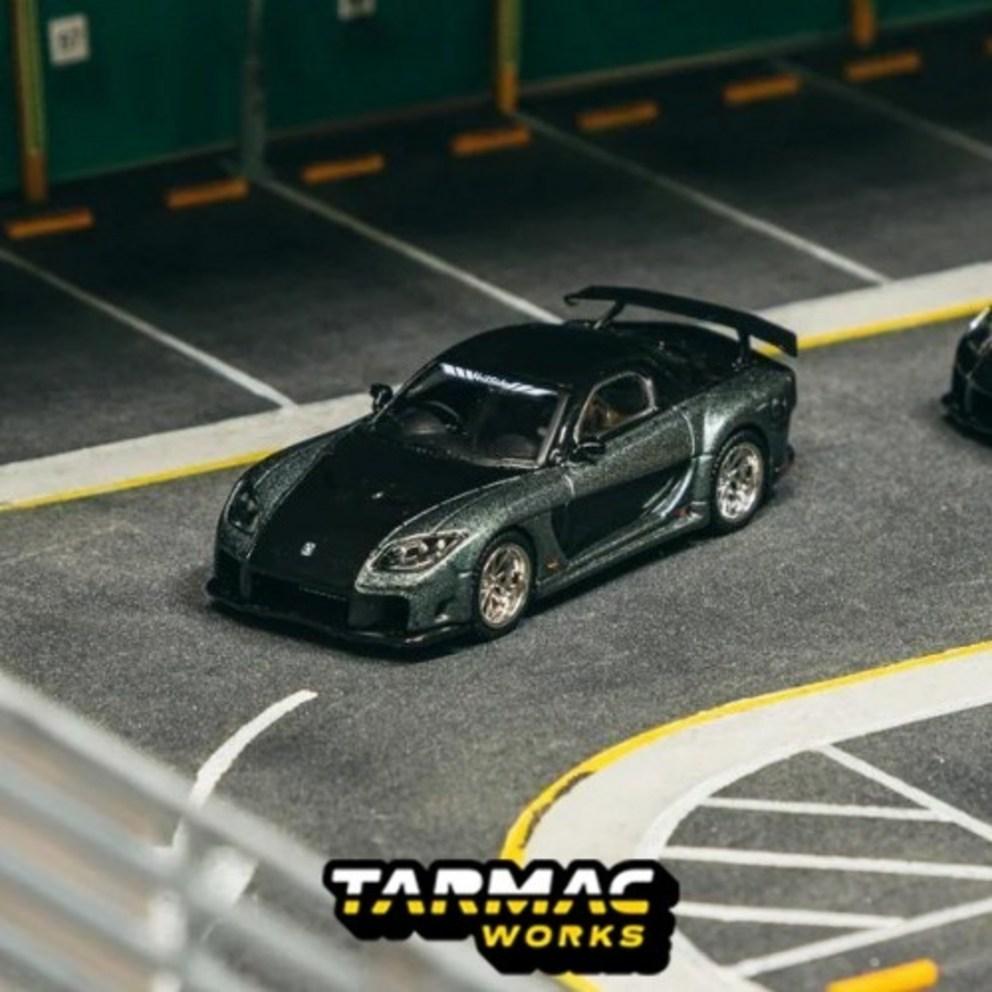 TarmacWorks 1/64 Mazda RX-7 VeilSide Fortune7 Сірий металік / Чорний - GLOBAL64 Модель із литого металу