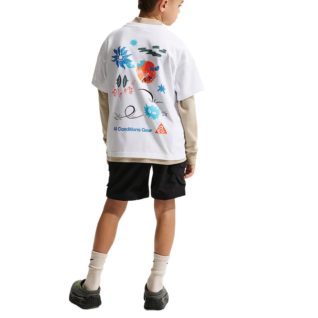 Nike ACG Series T-Shirt Thick Breathable Sweat-Wicking Quick-Dry Kids tops IM9322-100
