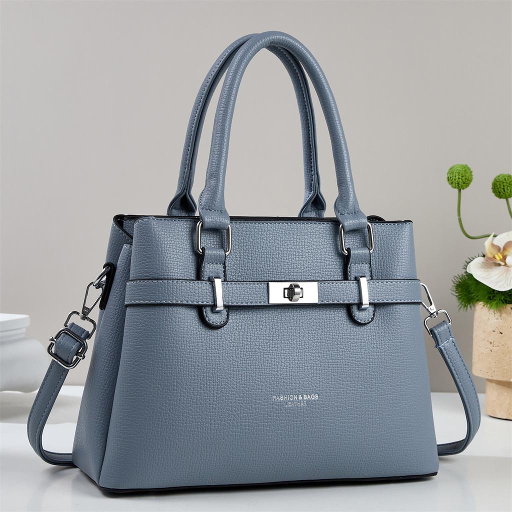 Lychee Pattern Texture Atmospheric Simple Handbag Classic Retro New Niche Design Sense