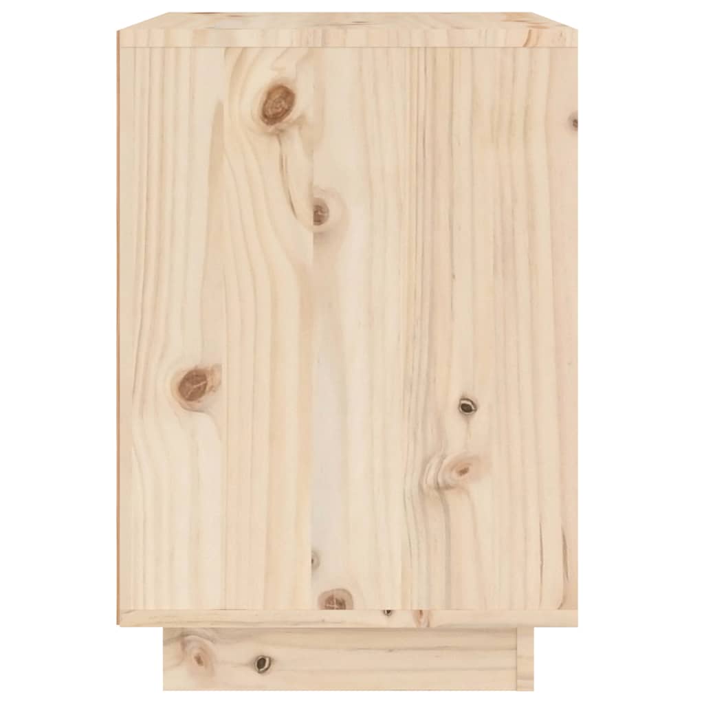 Vidaxl Nachttisch, 40 x 35 x 50 cm, Massivholz Kiefer