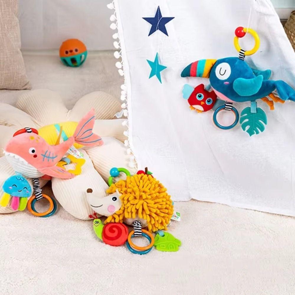 Removable Baby Crib Bell Toys Early Education Kids Stuffed Animal Toys  Infant Toddler Toys
