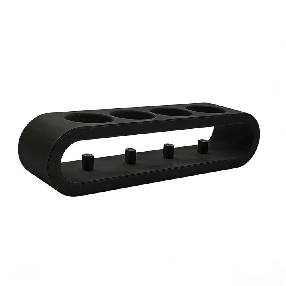 

4 Holes Toothbrush Organizer Eco-friendly Bathroom Storage Rack Vanity чорний