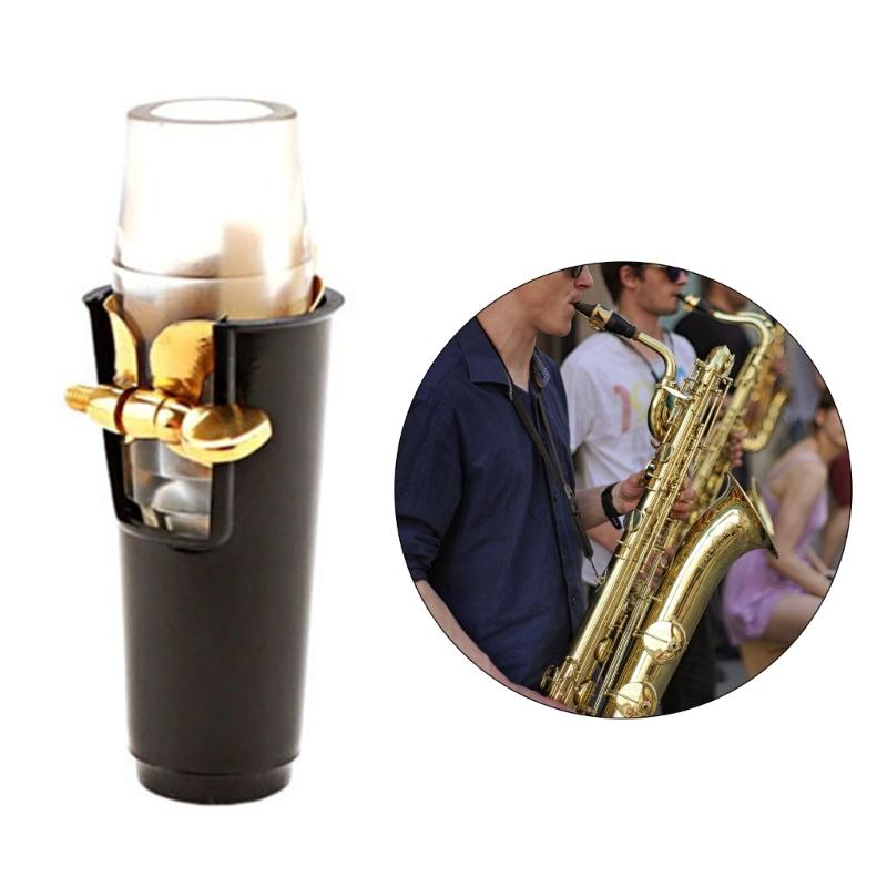 Alto Saxophone Plastic Mouthpiece Kit Includes Plastic Cap Metal Buckle Reed Pads Musical Instrument Replacement Parts