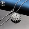 925 Sterling Silver Fireworks Coral Pendant Necklace Jewelry