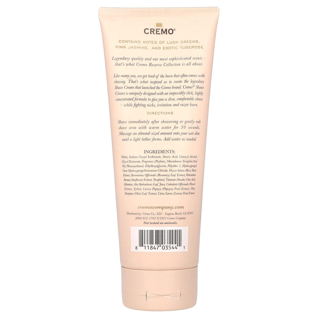 Reserve Collection, Shaving Cream, Jasmine Tuberose, 177Ml(6Fl Oz)