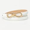 Womens Fashion Leather Belt For Dresses And Jeans With Alloy Buckle For Casual Wear