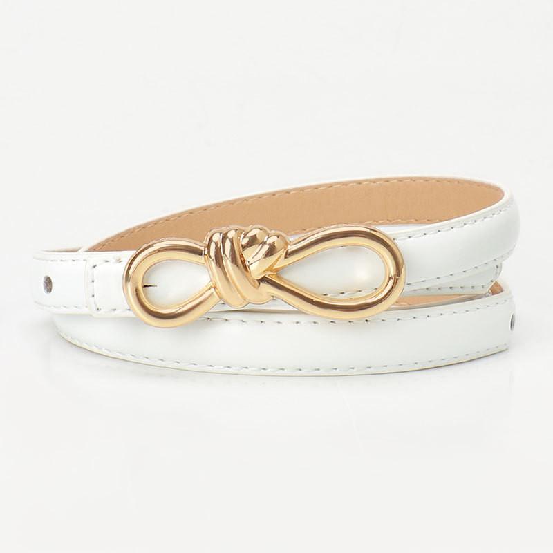 Womens Fashion Leather Belt For Dresses And Jeans With Alloy Buckle For Casual Wear