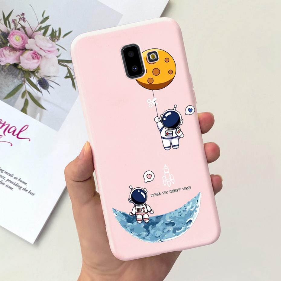 Handyhülle für Samsung Galaxy J6 Plus 2018 Niedliches Tier Cartoon Süßigkeitenfarbe Weiches Silikon TPU Hülle für Samsung J6 J 6 J6Plus