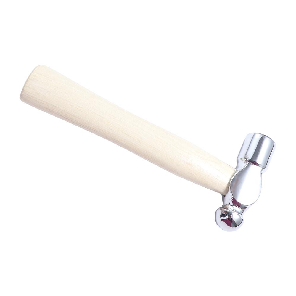 Car Escape Tool Round Head Mini Hammer Wooden Handle Small Hand Hammer Multi Function Double-Faced Hammer Smashing Walnut