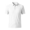 Men's Summer Ice Silk Mesh Short Sleeve Polo Shirt Button Front Breathable Lightweight Casual Top for Outdoor Activities