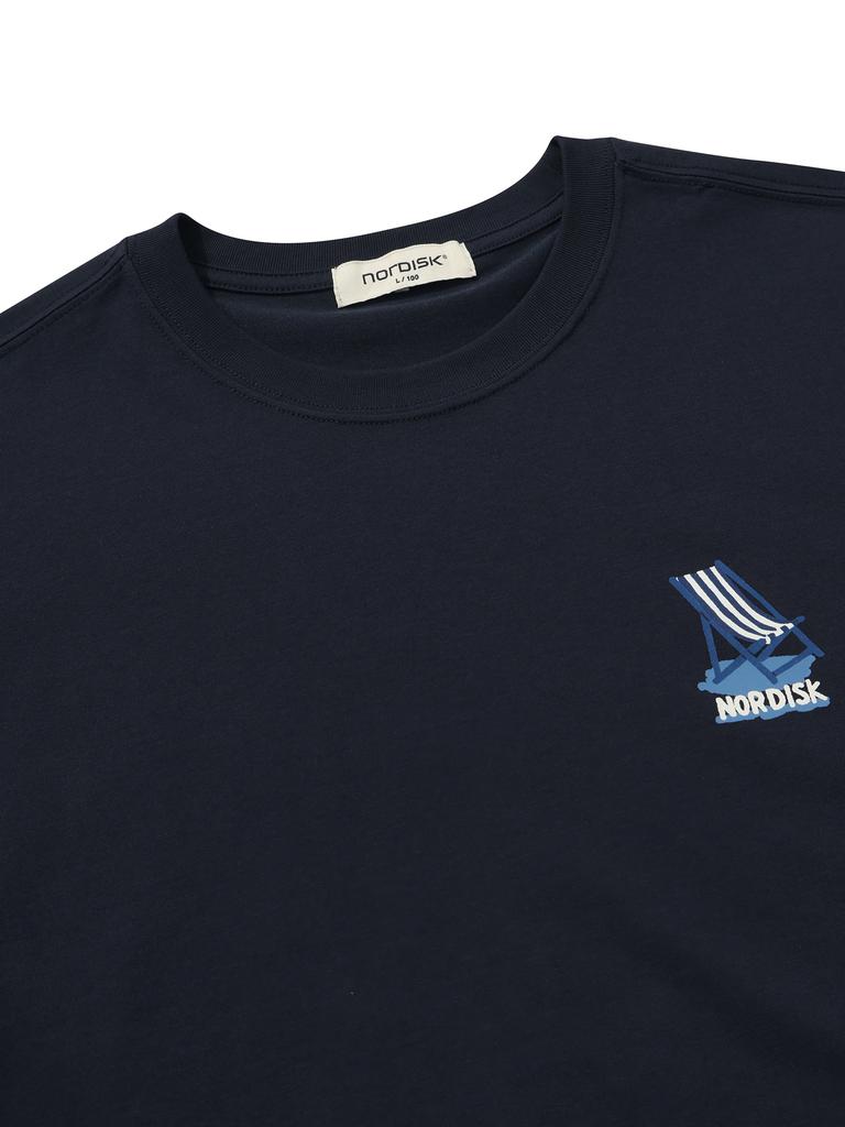 NORDISK Summer Ice Cream Short Sleeve T-Shirt - U_Navy