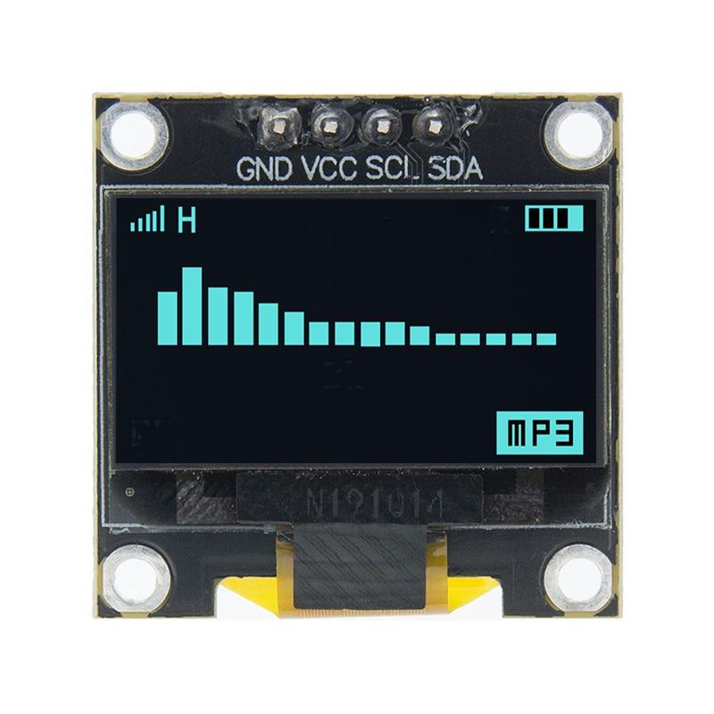 0,96 Zoll IIC Serielles weißes OLED-Anzeigemodul 128 x 64 I2C SSD1306 12864 LCD-Bildschirmplatine GND VCC SCL SDA 0,96 Zoll für Arduino Oled