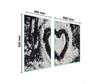 GLASPLATTE und SCHNEIDEBRETT 100x52 HERZ