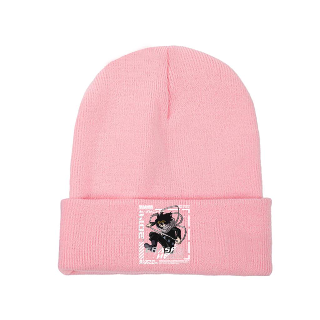 Eraser Head Aizawa Shouta My Hero Academia Aesthetic Anime Knitted Hat Women's Unisex's Skullies Beanies Winter Hat Hip Hop Caps