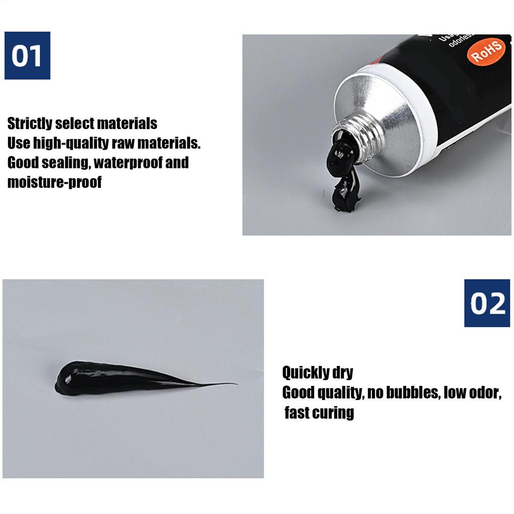 50/100ml Automotive Gasket Sealant Car Engine Black High Temperature Resistance Sealant Car Engine Black Silicone-free Sealant