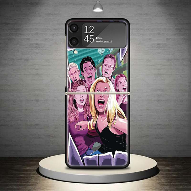 Buffy the Vampire Slayer Phone Case For Samsung Galaxy Z Flip 7 6 5 4 3 5G Shockproof Cover Z Flip7 Flip6 ZFlip5 Flip3 Flip4 Lux