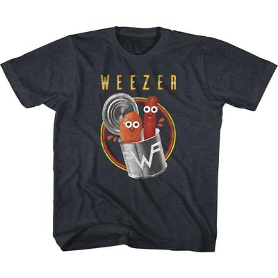 Kids Weezer Pork And Beans Vintage Navy Alternative Rock Music Band T-shirt Tops Tees Men's Women's Unisex