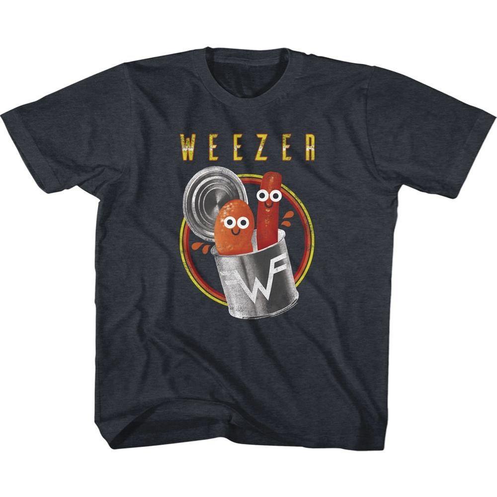 Kids Weezer Pork And Beans Vintage Navy Alternative Rock Music Band T-shirt Tops Tees Men's Women's Unisex