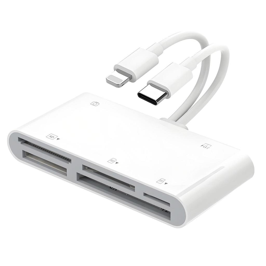 Apple Typ-C Multi-Kartenleser: XD, MS, CF, TF, SD, USB und Festplattenerweiterung für mobile und Computergeräte