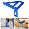 Precision Aluminum Alloy Woodworking Square - 45/90 Degree Angle Measuring Triangle Ruler - Upgraded Hole Scriber Marking Gauge