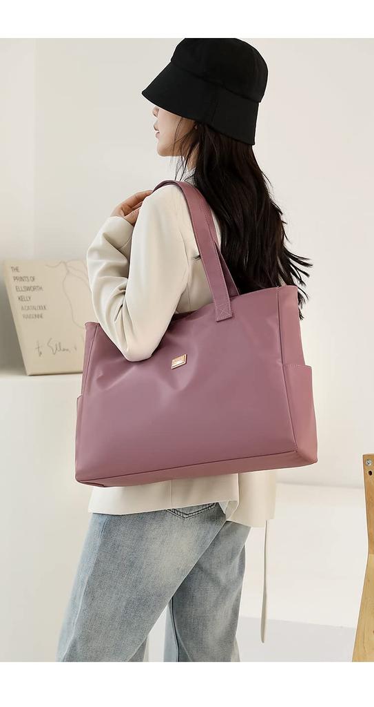 Yanaier Tragetasche, Großes Fassungsvermögen, Leicht, Wasserdicht, Multifunktional, Beliebt, Stilvoll, Perfekt für den Weg zur Arbeit oder zur Schule, Wein