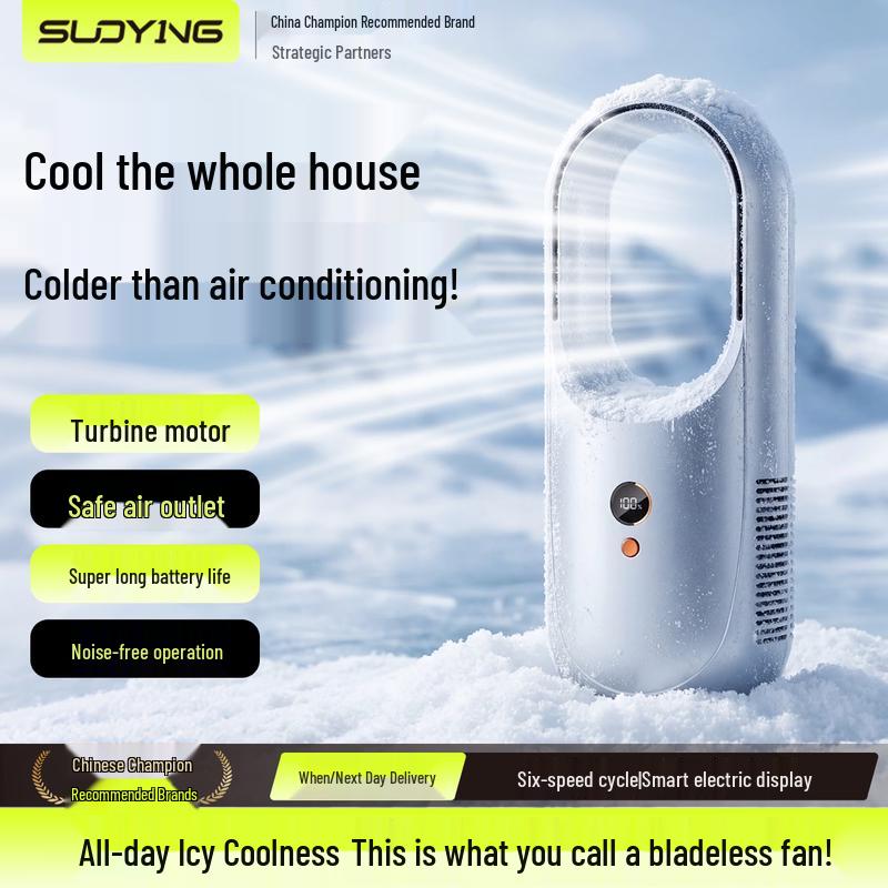 Suoying Portable Bladeless USB Desktop Fan